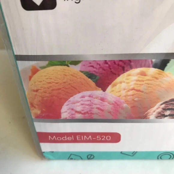 Americana Collection 1 Qt Ice Cream Sorbet Maker EIM-520 - Picture 3 of 5